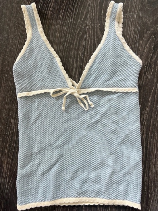 Djerf Avenue Tops - Djerf Avenue| Amorini Tank Top in baby blue
